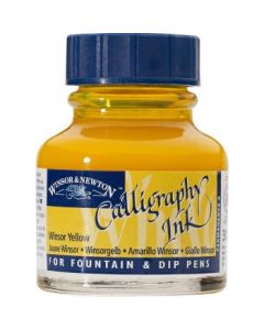 Winsor & Newton Calligraphy Ink - Bottle of 30 ML - Winsor Yellow (730)