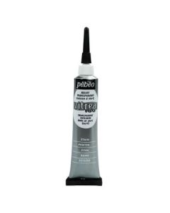 Pebeo Vitrea 160 Glass Paint Outliner - 20 ML Tube - Pewter (69)