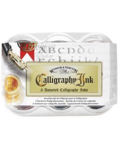 Winsor & Newton Calligraphy Ink -  6 x 30 ML- Assorted Ink Set