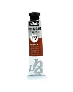 Pebeo Gouache Extra Fine T7 Paint - Burnt Sienna (104) - 20 ML Tube