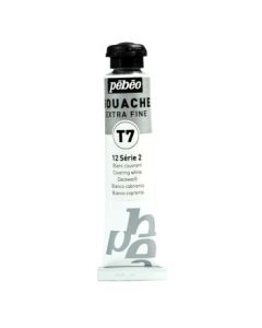 Pebeo Gouache Extra Fine T7 Paint - Covering White (012) - 20 ML Tube