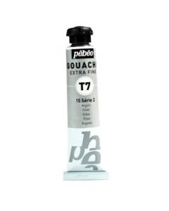 Pebeo Gouache Extra Fine T7 Paint - Silver (015) - 20 ML Tube