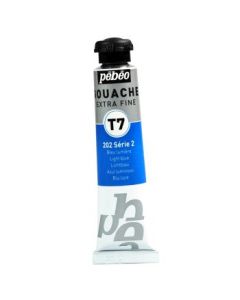 Pebeo Gouache Extra Fine T7 Paint - Light Blue (202) - 20 ML Tube