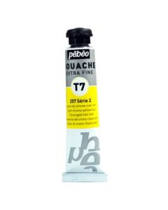 Pebeo Gouache Extra Fine T7 Paint - Light Chrome Yellow Hue (207) - 20 ML Tube