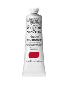 Winsor & Newton Artists' Oil Colour - Tube of 37 ML - Cadmium Red Deep (097)