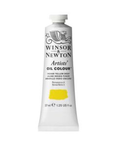 Winsor & Newton Artists' Oil Colour - Tube of 37 ML - Indian Yellow Deep (320)