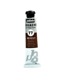 Pebeo Gouache Extra Fine T7 Paint - Velvet Brown (300) - 20 ML Tube