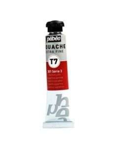 Pebeo Gouache Extra Fine T7 Paint - Superfine Carmine (301) - 20 ML Tube