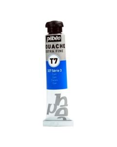 Pebeo Gouache Extra Fine T7 Paint - Cyan (327) - 20 ML Tube