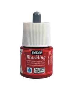 Pebeo Marbling Paint - 45 ML Bottle - Vermillion (02)