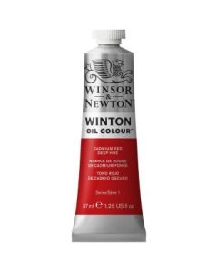 Winsor & Newton Winton Oil Colour - Tube of 37 ML - Cadmium Red Deep Hue (098)