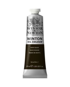 Winsor & Newton Winton Oil Colour - Tube of 37 ML - Ivory Black (331)