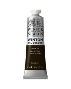 Winsor & Newton Winton Oil Colour - Tube of 37 ML - Lamp Black (337)