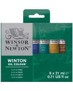 Winsor & Newton Winton Oil Colour Intro Set - 6 Tubes of 21 ML