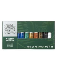 Winsor & Newton Winton Oil Colour Basic Set - 10 Tubes of 21 ML