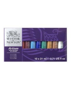 Winsor & Newton Artisan Water Mixable Oil Colour Set - 10 x 21ml tubes