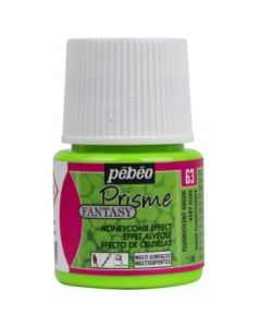 Pebeo Fantasy Prisme Paint - 45 ML Bottle - Fluorescent Green (63)