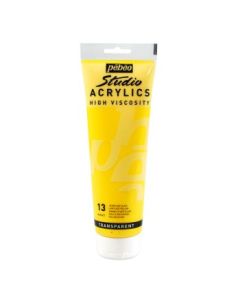 Pebeo High Viscosity Studio Acrylics - Light Azo Yellow (13) - Tube of 250 ML