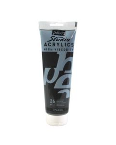 Pebeo High Viscosity Studio Acrylics - Mars Black (26) - Tube of 250 ML