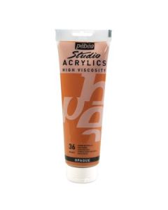 Pebeo High Viscosity Studio Acrylics - Raw Sienna (36) - Tube of 250 ML