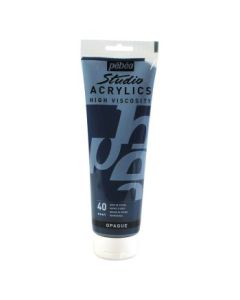 Pebeo High Viscosity Studio Acrylics - Payne's Grey (40) - Tube of 250 ML