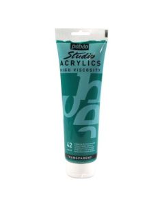 Pebeo High Viscosity Studio Acrylics - Phthalocyanine Green (42) - Tube of 250 ML