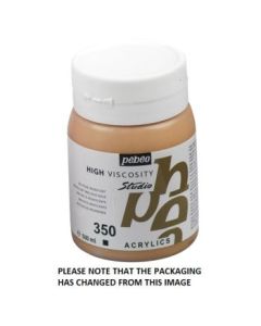 Pebeo High Viscosity Studio Acrylics - Rich / Precious Gold (350) - Jar of 500 ML