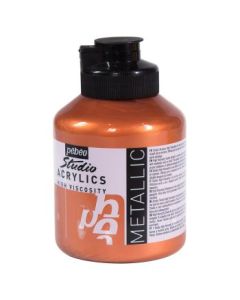 Pebeo High Viscosity Studio Acrylics - Copper (355) - Jar of 500 ML