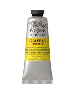 Winsor & Newton Galeria Acrylic Colour - Tube of 60 ML - Cadmium Yellow Medium Hue (120)