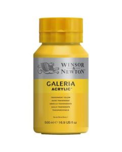 Winsor & Newton Galeria Acrylic Colour - Jar of 500 ML - Transparent Yellow (653)