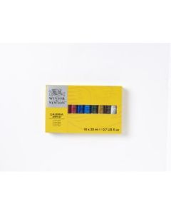 Winsor & Newton Galeria Acrylic Colour Set of 10 Tubes x 20 ML