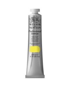 Winsor & Newton Professional Acrylic Colour - Tube of 200 ML - Lemon Yellow (346)