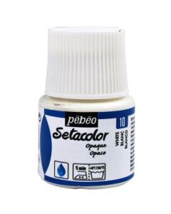 Pebeo Setacolor Opaque Paint - 45 ml bottle - White (10)