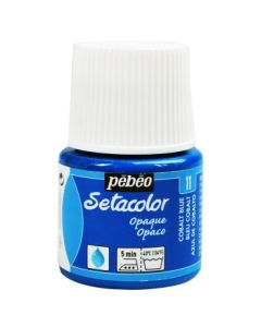 Pebeo Setacolor Opaque Paint - 45 ml bottle - Cobalt Blue (11)