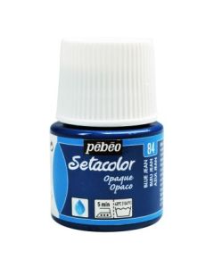 Pebeo Setacolor Opaque Paint - 45 ml bottle - Blue Jean (84)