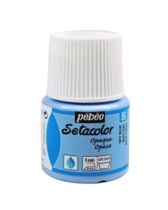 Pebeo Setacolor Opaque Paint - 45 ml bottle - Sky Blue (86)