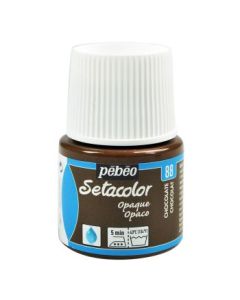 Pebeo Setacolor Opaque Paint - 45 ml bottle - Chocolate (88)