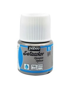 Pebeo Setacolor Opaque Paint - 45 ml bottle - Grey (91)