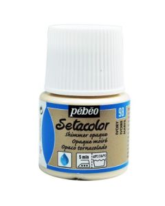 Pebeo Setacolor Opaque Shimmer Paint - 45 ml bottle - Ivory (98)