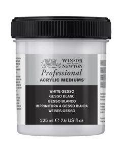 Winsor & Newton Professional Acrylic Primer - White Gesso - Jar of 225 ML