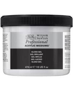 Winsor & Newton Professional Acrylic Medium - Gloss Gel - Jar of 474 ML