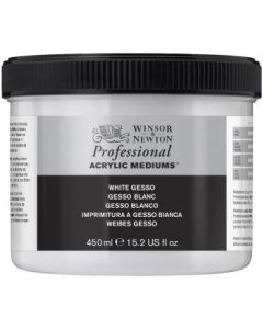 Winsor & Newton Professional Acrylic Primer - White Gesso - Jar of 450 ML