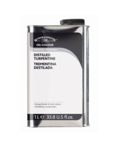 Winsor & Newton Distilled Turpentine Tin - 1 Litre