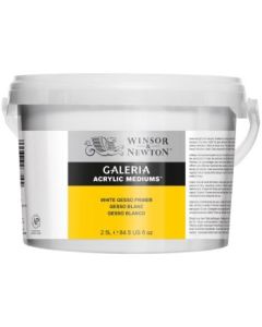 Winsor & Newton Galeria Acrylic Medium - White Gesso Primer - Bucket of 2.5 Litre