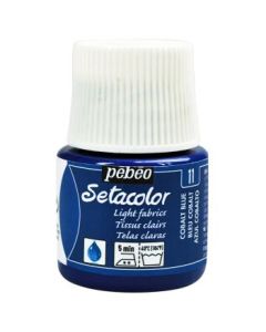 Pebeo Setacolor Light Fabrics Paint - 45 ml bottle - Cobalt Blue (11)