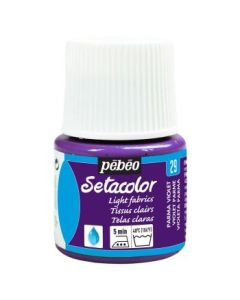 Pebeo Setacolor Light Fabrics Paint - 45 ml bottle - Parma Violet (29)