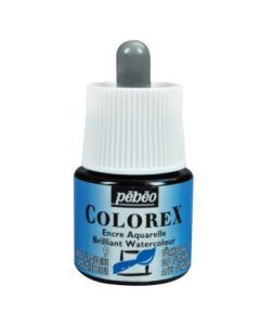 Pebeo Colorex Watercolour Inks - Bottle of 45 ML - Turquoise Blue (009)