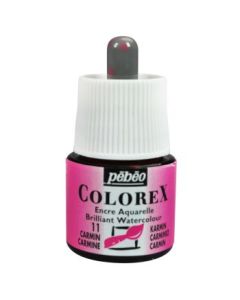 Pebeo Colorex Watercolour Inks - Bottle of 45 ML - Carmine (011)