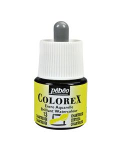 Pebeo Colorex Watercolour Inks - Bottle of 45 ML - Chartreuse (013)