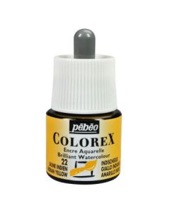 Pebeo Colorex Watercolour Inks - Bottle of 45 ML - Indian Yellow (022)